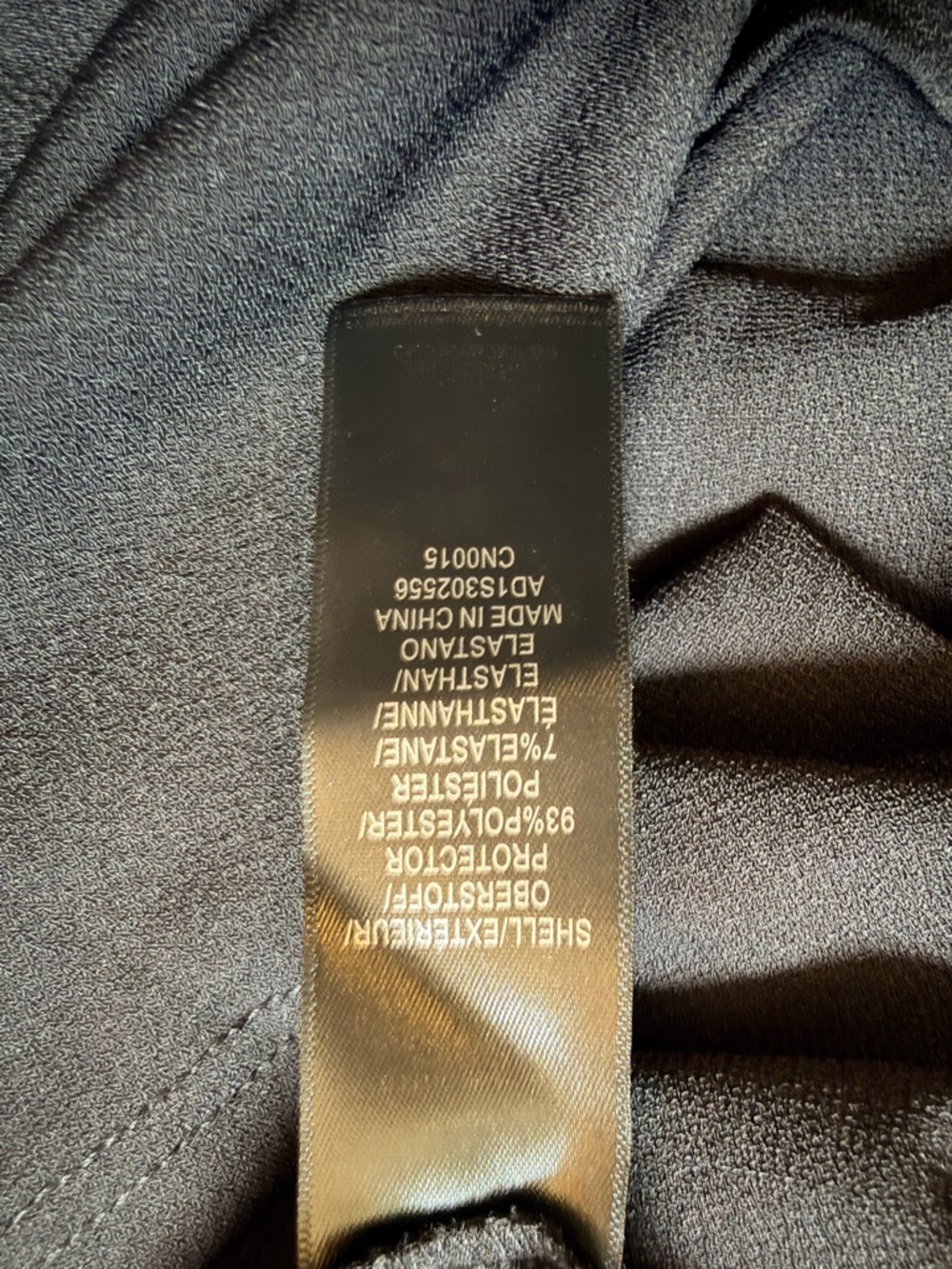 Adrianna Papell Black Tie-Neck Blouse with White Piping Size Small - Picture 5 of 5